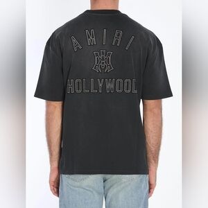 AMIRI Hollywood Skate Short Sleeve Cotton T-shirt Men's Black L Org $735